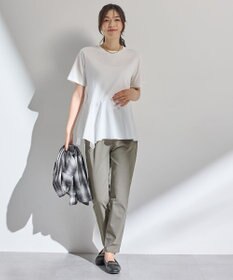 ANY L 【洗濯機可】コンビネーションイレヘムカットソー