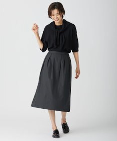 J.PRESS LADIES 【洗える】 レーヨンエリートストレッチ パフスリーブ ニット