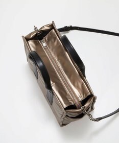 TOPKAPI 【TREASURE TOPKAPI】メタリック パデット ショルダー付 トートバッグ