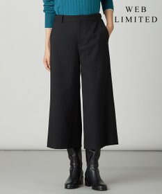 J.PRESS LADIES L 【WEB限定カラーあり】ツムギートflannel クロップド パンツ 【WEB限定】ブラック系