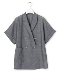 23区 【先行予約】ウォッシャブルボイル ハーフスリーブ ダブル ジャケット