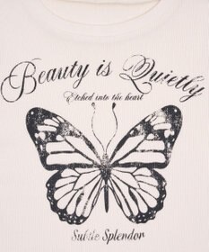 WEGO ヴィンテージウォッシュグラフィックリブT