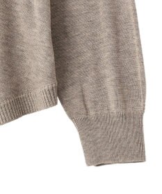 YECCA VECCA 裾ラメMIXラウンドヘムニット