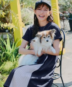 Tiaclasse 【UVケア・接触冷感】”あまラク” アシメプリーツカットソーワンピース