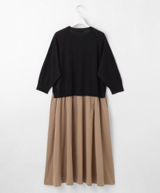 洗える】タフタコンビ ワンピース / 自由区 | ファッション通販