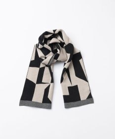 TRICOTE GEOMETRIC HERRINGBONE REBERSIBLE SCARF / キカヘリンボーンリバーマフラー