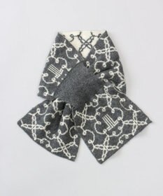 AURORA 【 LANVIN COLLECTION（ランバン コレクション） 】カシミヤ100%ニットキャンディーマフラー(WASH)