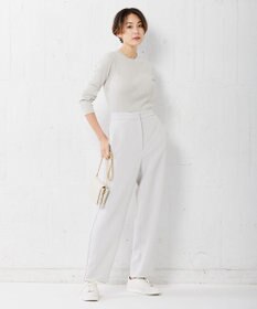 ICB 【洗える】 コンパクトリブ  クルーネックプルオーバー