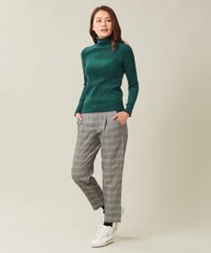 23区GOLF 【23Fondation/WOMEN】グレンチェック柄 テーパードパンツ