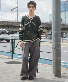 WEGO ラインチルデンニットプルオーバー