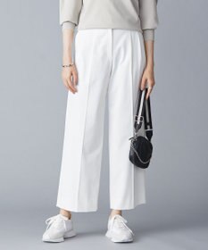 ICB 【洗える】T/Rドライギャバ  ワイドストレートパンツ