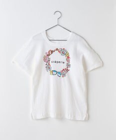 crêprie tsumori chisato creperie HAND PRINT T-Shirt FLOWER クレプリ フラワーリースプリント ドルマンTシャツ