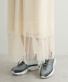 Green Parks メッシュティアードスカート