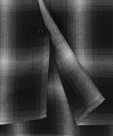 WEGO 【ユニセックス着用ITEM/SMLサイズ展開】オンブレチェックシャツ（SS）