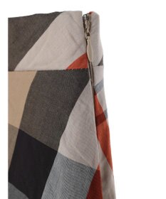 earth music&ecology ＢＩＧチェックフレアスカート