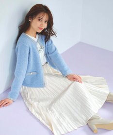 Feroux サテン プリーツスカート