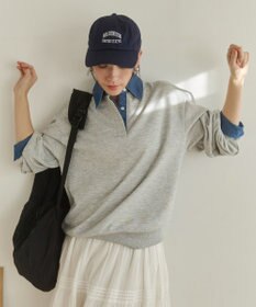 WEGO 【ANGIE VINTAGE】デニム襟スウェット