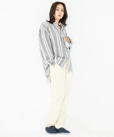 JOSEPH ABBOUD MOUNTAIN 【SPACE／UNISEX】JCヘリンボンワイドストライプ シャツ