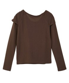 earth music&ecology リボンライクドレーププルオーバー