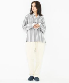 JOSEPH ABBOUD MOUNTAIN 【SPACE／UNISEX】JCヘリンボンワイドストライプ シャツ