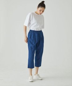 caqu FS linen cropped tapered pants クロップド丈 リネンイージーパンツ