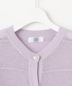 J.PRESS LADIES L 【洗える】PATTERN MESH ドルマンスリーブ カーディガン