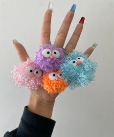 WEGO ミニポワポワモンスターぬいぐるみキーホルダー