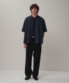 ATON SUVIN BROAD | ウォッシュハーフスリーブシャツ - UNISEX