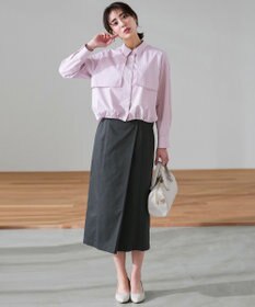 ANY SIS クロップドヨークハオリ シャツ