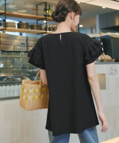 Tiaclasse L レースフレア袖チュニック