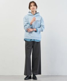 J.PRESS LADIES ジョーゼット裏起毛 ワイド パンツ