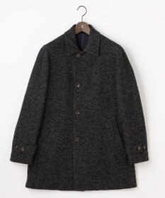 JOSEPH ABBOUD 【尾州産カシミヤブレンド素材/軽量】カシミヤブレンドアルパカヘリンボーン ステンカラーコート