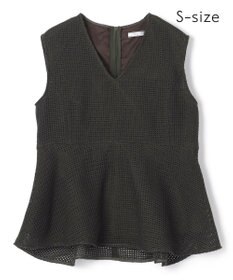 BEIGE， 【S-size】PINE / ペプラムブラウス