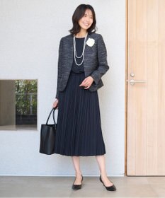 ANY 【洗える・ウエストゴム】セレモニープリーツワンピース