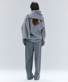 BEIGE， 【洗える】SEDONA / ウールカシミヤケーブルストール