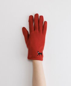 ORuKuBET おさんぽねこ刺繍ジャージグローブ(WOMEN)【タッチパネル対応】