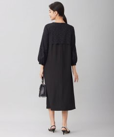 自由区 S 【洗える】レースコンビジョーゼット ワンピース