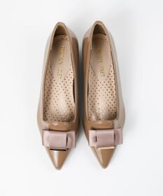 BONTRE 【PRECIEUX JOUET/プレシュウジュエ】ポインテッドリボンパンプス