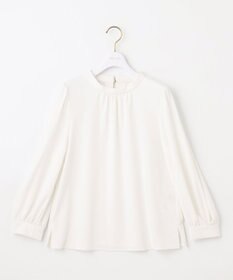 ANY SIS S 【UVケア】イージーケアスタンドネック ブラウス