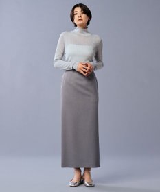 uncrave 【手洗い可】ラメ シアー ハイネック ニット（uncrave STANDARD）