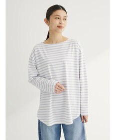 Green Parks ラウンドボーダーリラックスプルオーバー