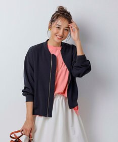 UNFILO 【抗菌防臭】スタイルアップニット　クルーネック