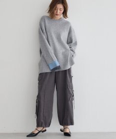 YECCA VECCA 袖レイヤードソフトニット