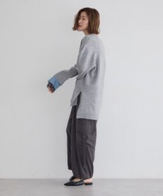 YECCA VECCA 袖レイヤードソフトニット