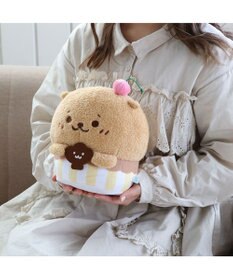 Mother garden しろたん らっこいぬ カップケーキ マスコット 20cm お座りぬいぐるみ