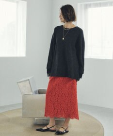 YECCA VECCA 袖レイヤードソフトニット