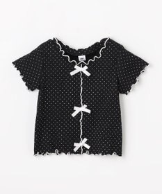 ANY KIDS 【一部店舗/WEB先行販売アイテム】ドット×リボン 半袖Tシャツ