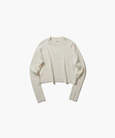 ATON CASHMERE SILK SPUN | リブプルオーバー