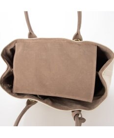 UNBILLION cachecache ショルダー付きパーテーション合成皮革トートL