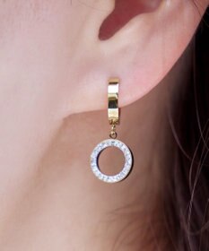 Tiaclasse 【金属アレルギー対応】 ハングサークルピアス